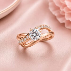 Twisted Crystal Ring